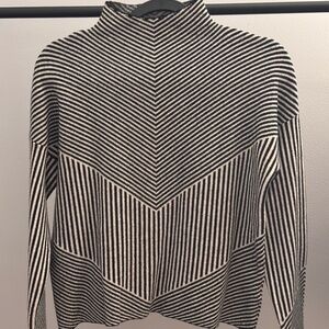 Cynthia Rowley Black and White Turtleneck